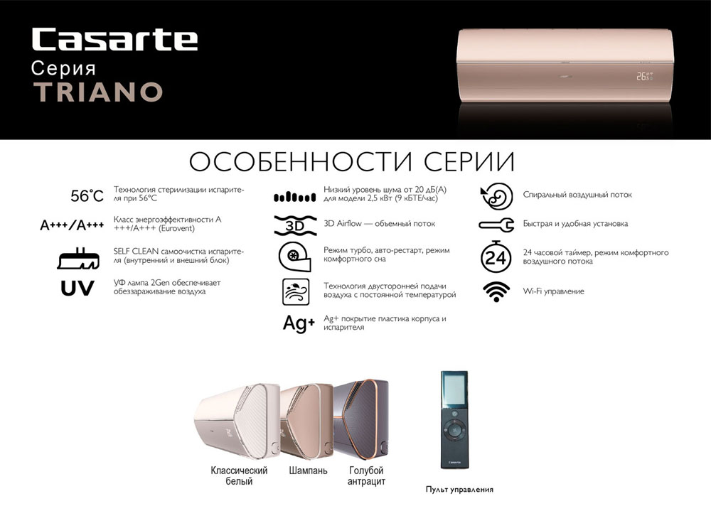 Casarte CAS25MW1 – премиум с УФ-очисткой