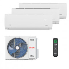 Мульти сплит система на 3 комнаты Funai RAM-I-SG25HP.W03/S x 3 / RAM-I-3OK60HP.01/U-img-1