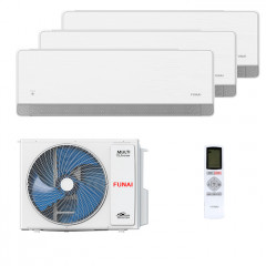 Мульти сплит система на 3 комнаты Funai RAM-I-KMS25HP.W01/S x 3 / RAM-I-3OK60HP.01/U-img-1