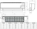 Промышленный кондиционер фанкойл настенный General Climate GHW-04VR Промышленный кондиционер фанкойл настенный General Climate GHW-04VR