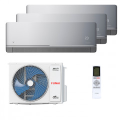 Мульти сплит система на 3 комнаты Funai RAM-I-KM25HP.W01/S x 3 / RAM-I-3OK60HP.01/U-img-1