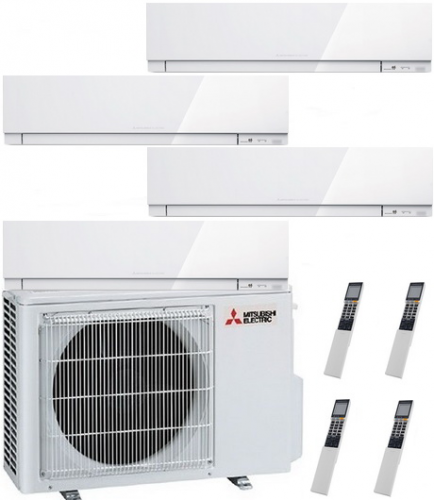 Инверторная мульти сплит-система на 4 комнаты Mitsubishi Electric MXZ-4E83VAHZ + MSZ-EF25 VEW*4 Инверторная мульти сплит-система на 4 комнаты Mitsubishi Electric MXZ-4E83VAHZ + MSZ-EF25 VEW*4