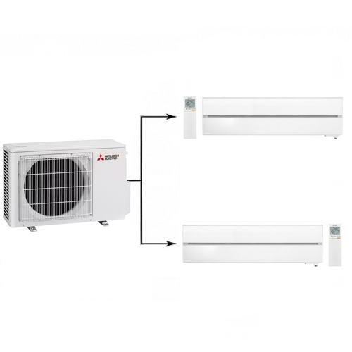 Инверторная мульти сплит-система Mitsubishi Electric MXZ-2F33VF + MSZ-LN25VGW*2