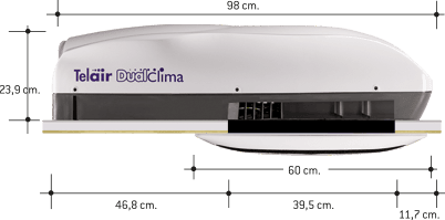 Автомобильный мобильный кондиционер Telair DUALCLIMA 12500H Автомобильный мобильный кондиционер Telair DUALCLIMA 12500H