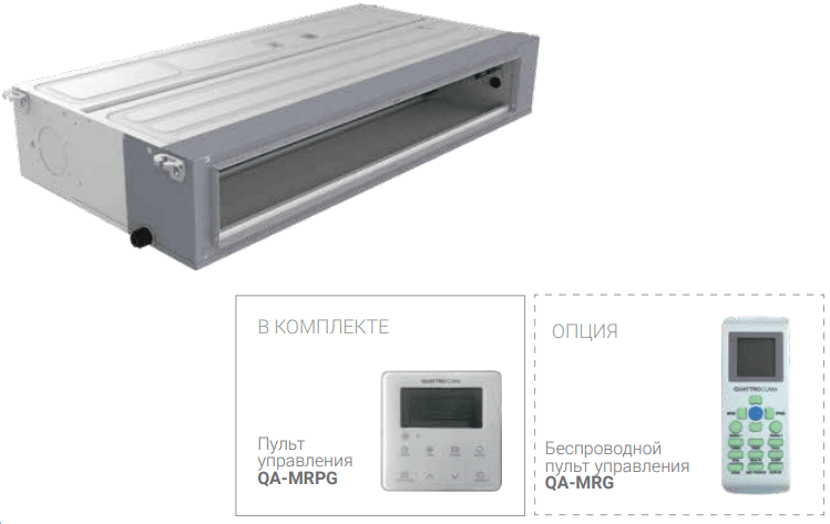 Канальная VRF система QUATTROCLIMA QV-M100DC Канальная VRF система QUATTROCLIMA QV-M100DC