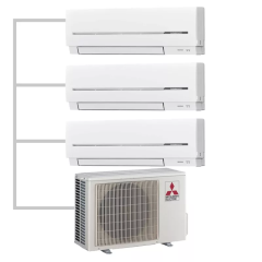 Инверторная мульти сплит-система на 3 комнаты Mitsubishi Electric MXZ-3E68VA + MSZ-SF25VE*3 Инверторная мульти сплит-система на 3 комнаты Mitsubishi Electric MXZ-3E68VA + MSZ-SF25VE*3