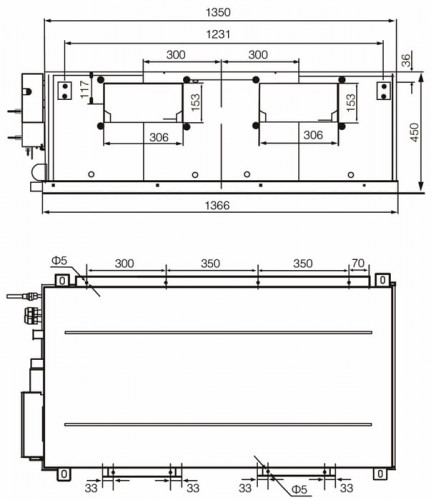 Канальный кондиционер Excon CR-01-2823 Канальный кондиционер Excon CR-01-2823