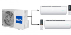 Мульти сплит-система на 2 комнаты Haier Jade Super Match 2U50S2SM1FA-3/AS25S2SJ1FA-W*2шт Мульти сплит-система на 2 комнаты Haier Jade Super Match 2U50S2SM1FA-3/AS25S2SJ1FA-W*2шт