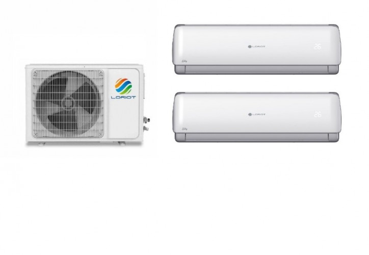 Инверторная мульти сплит-система на 2 комнаты Loriot LAC-18AIM-OUT + Loriot LAC-12AIM-IN + Loriot LAC-09AIM-IN