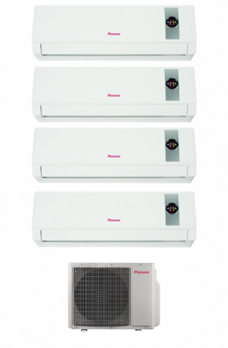 Инверторная мульти сплит-система на 4 комнаты Pioneer 4MSHD28A + KRMS07A*4