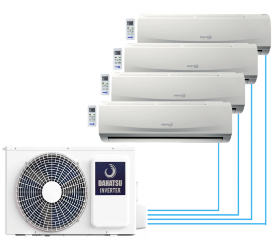 Инверторная мульти сплит-система на 4 комнаты Dahatsu DHMULT-36/4