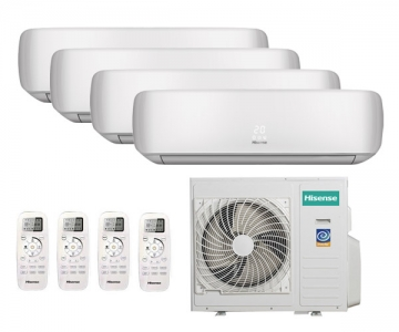 Инверторная мульти сплит-система на 4 комнаты Hisense AMW4-28U4SAC + AMS-09UR4SVETG67*4