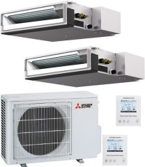 Инверторная мульти сплит-система на 2 комнаты Mitsubishi Electric MXZ-2D42VA + SEZ-M25DA*2 + PAR-40MAA*2 Инверторная мульти сплит-система на 2 комнаты Mitsubishi Electric MXZ-2D42VA + SEZ-M25DA*2 + PAR-40MAA*2