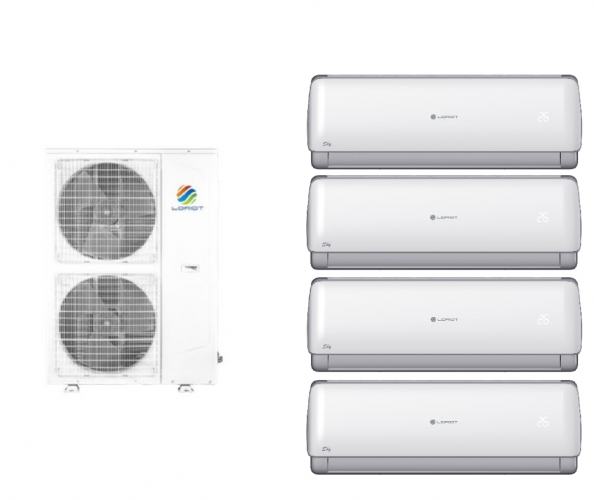 Инверторная мульти сплит-система на 4 комнаты Loriot LAC-36AIM-OUT + Loriot LAC-07AIM-IN*4
