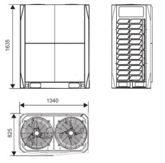 Наружный блок VRF системы Systemair SYSVRF2 M 500 AIR EVO HR R Наружный блок VRF системы Systemair SYSVRF2 M 500 AIR EVO HR R