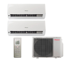 Инверторная мульти сплит-система на 2 комнаты Pioneer 2MSHD14A + KRMS07A*2 Инверторная мульти сплит-система на 2 комнаты Pioneer 2MSHD14A + KRMS07A*2