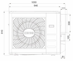 Напольно-потолочный кондиционер Excon CR-01-1022 Напольно-потолочный кондиционер Excon CR-01-1022