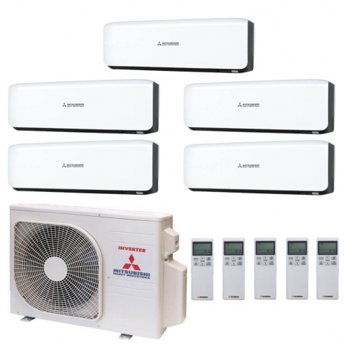 Инверторная мульти сплит-система на 5 комнат на 5 комнат Mitsubishi Heavy SCM100ZМ-S + SRK25ZS-W*5 Инверторная мульти сплит-система на 5 комнат на 5 комнат Mitsubishi Heavy SCM100ZМ-S + SRK25ZS-W*5
