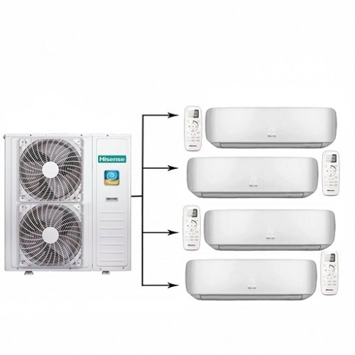 Инверторная мульти сплит-система на 4 комнаты Hisense AMW-42U4SE + AMS-12UR4SVETG67*4 Инверторная мульти сплит-система на 4 комнаты Hisense AMW-42U4SE + AMS-12UR4SVETG67*4