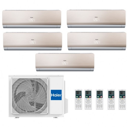 Инверторная мульти сплит-система на 5 комнат на 5 комнат Haier 5U45LS1ERA + AS09NS5ERA-G*5 Инверторная мульти сплит-система на 5 комнат на 5 комнат Haier 5U45LS1ERA + AS09NS5ERA-G*5