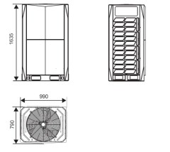 Наружный блок VRF системы Systemair SYSVRF2 M 335 AIR EVO HR R Наружный блок VRF системы Systemair SYSVRF2 M 335 AIR EVO HR R