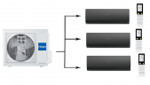 Мульти сплит-система на 3 комнаты Haier Super Match 3U55S2SR5FA/AS25S2SF2FA-B*3шт