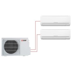 Инверторная мульти сплит-система на 2 комнаты Mitsubishi Electric MXZ-2HJ40VA-ER1 + MSZ-HJ25VA-ER1*2 Инверторная мульти сплит-система на 2 комнаты Mitsubishi Electric MXZ-2HJ40VA-ER1 + MSZ-HJ25VA-ER1*2