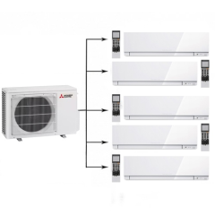 Инверторная мульти сплит-система на 5 комнат на 5 комнат Mitsubishi Electric MXZ-5E102VA + MSZ-EF25 VEW*5 Инверторная мульти сплит-система на 5 комнат на 5 комнат Mitsubishi Electric MXZ-5E102VA + MSZ-EF25 VEW*5