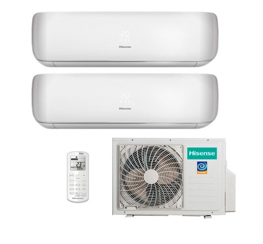 Инверторная мульти сплит-система на 2 комнаты Hisense AMW2-14U4SRE + AMS-09UR4SVETG67*2