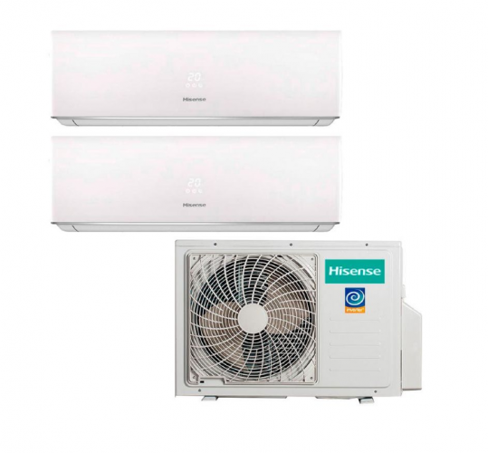 Инверторная мульти сплит-система на 2 комнаты Hisense AMW2-20U4SNC1 + AMS-09UR4SVEDB65 + 12