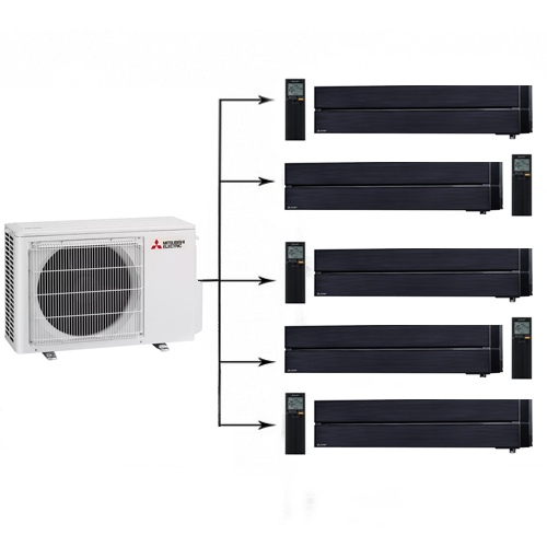 Инверторная мульти сплит-система на 5 комнат на 5 комнат Mitsubishi Electric MXZ-5E102VA + MSZ-LN25VGB*5 Инверторная мульти сплит-система на 5 комнат на 5 комнат Mitsubishi Electric MXZ-5E102VA + MSZ-LN25VGB*5