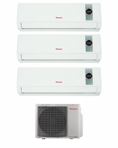 Мульти сплит-система на 3 комнаты Pioneer 3MSHD24A + KRMS07A*3 Мульти сплит-система на 3 комнаты Pioneer 3MSHD24A + KRMS07A*3