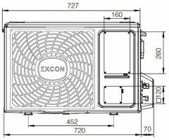 Настенный кондиционер Excon CR-01-0211 Настенный кондиционер Excon CR-01-0211