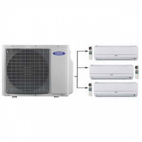 Инверторная мульти сплит-система на 3 комнаты General Climate GU-M3E24H1 Инверторная мульти сплит-система на 3 комнаты General Climate GU-M3E24H1