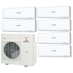 Инверторная мульти сплит-система на 6 комнат Mitsubishi Heavy SCM125ZМ-S + SRK25ZS-S*6 Инверторная мульти сплит-система на 6 комнат Mitsubishi Heavy SCM125ZМ-S + SRK25ZS-S*6