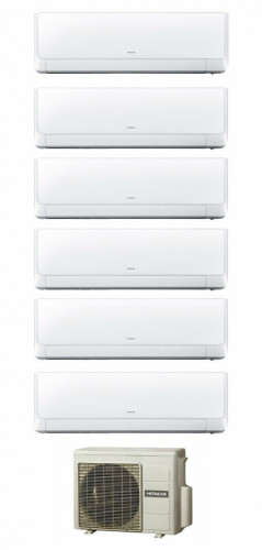 Инверторная мульти сплит-система Hitachi RAM-110NP6E + RAK-25RPE*6