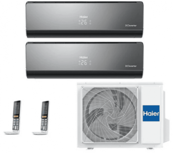Мульти сплит-система на 2 комнаты Haier Lightera Super Match 2U40S2SM1FA/AS09NS6ERA-B /AS12NS6ERA-B