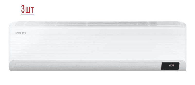 Мульти сплит-система на 3 комнаты Samsung Free Match AJ068TXJ3KH/EA/AJ025TNTDKH/EA*3