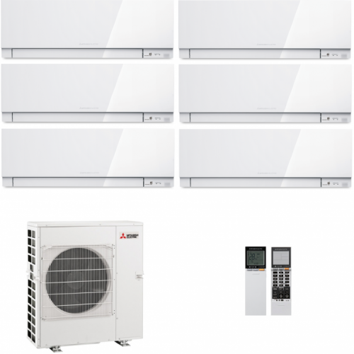 Инверторная мульти сплит-система на 6 комнат Mitsubishi Electric MXZ-6D122 VA + MSZ-SF25VE*6