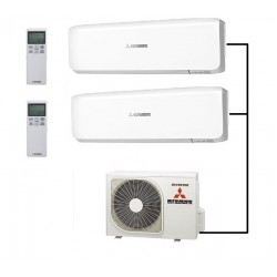 Инверторная мульти сплит-система на 2 комнаты Mitsubishi Heavy SCM40ZS-S + SRK20ZS-W*2
