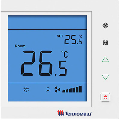 Настенный фанкойл до 8 кВт Тепломаш КЭВ-28Ф5.6ПМ Настенный фанкойл до 8 кВт Тепломаш КЭВ-28Ф5.6ПМ