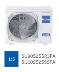 Внешний блок мульти сплит-системы на 5 комнат Haier Free match 5U90S2SS5FA Внешний блок мульти сплит-системы на 5 комнат Haier Free match 5U90S2SS5FA