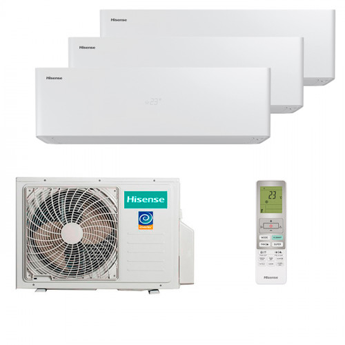 Мульти сплит система на 3 комнаты Hisense AS-10UW4RXVQH01AG x 3 / AMW3-18U4RJC