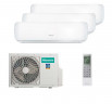 Мульти сплит система на 3 комнаты Hisense AMS-09UW4RVETG00 x 3 / AMW3-24U4RJC