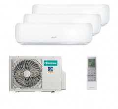 Мульти сплит система на 3 комнаты Hisense AMS-09UW4RVETG00 x 3 / AMW3-24U4RJC-img-1