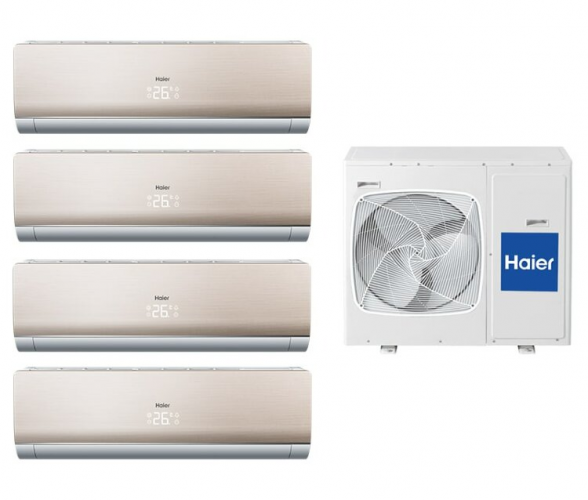 Инверторная мульти сплит-система на 4 комнаты Haier 4U30HS1ERA + AS09NS5ERA-G*4