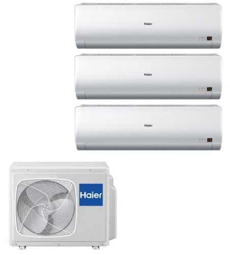 Инверторная мульти сплит-система на 3 комнаты Haier 3U19FS1ERA(N) + AS07BS4HRA*3