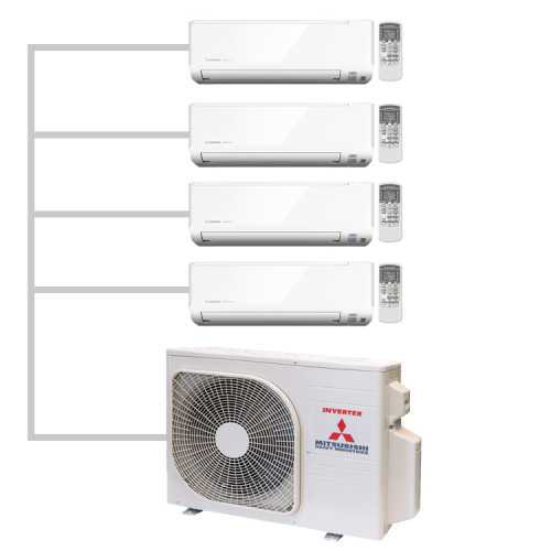 Инверторная мульти сплит-система на 4 комнаты Mitsubishi Heavy SCM80ZM