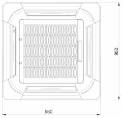 Кассетный кондиционер Excon CR-01-1622 Кассетный кондиционер Excon CR-01-1622