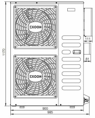 Кассетный кондиционер Excon CR-01-1622 Кассетный кондиционер Excon CR-01-1622